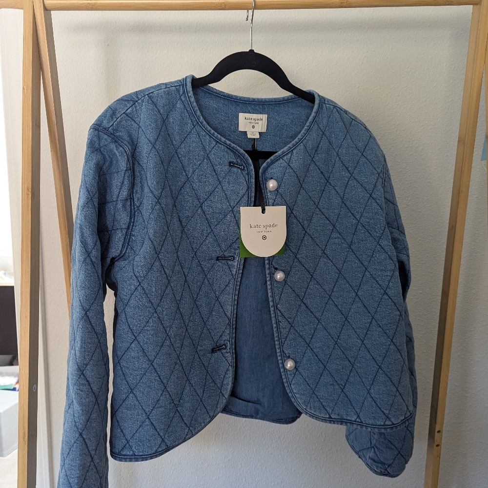 NWT Kate Spade x Target Quilted Denim Jacket - Picture 2 of 7